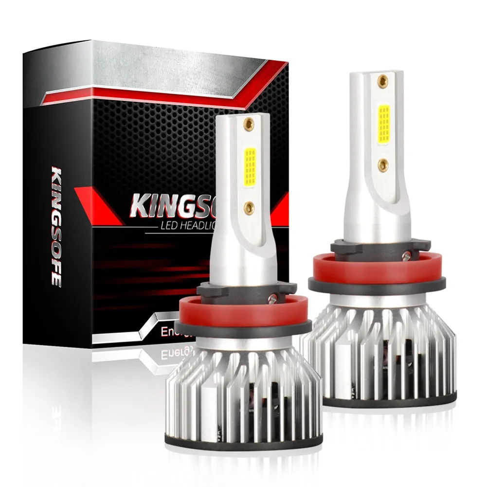 1 Pair Aluminum Car Led Headlight F2A Ip68 Waterproof White Light