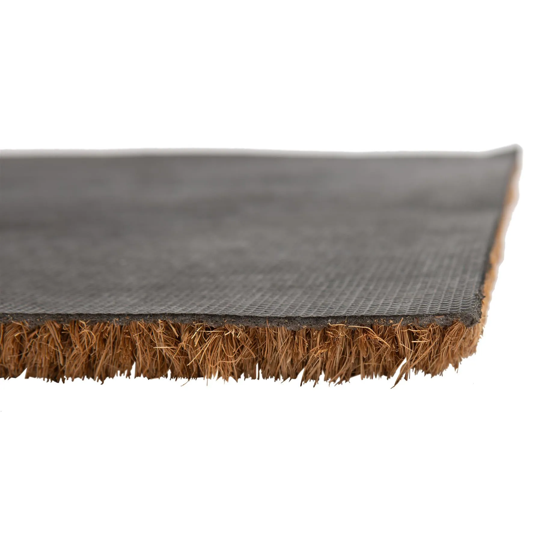 60cm x 40cm Black Leopard Print Coir Door Mat - By Nicola Spring