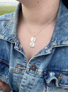 Bird Prints in the Sand Double Pendant