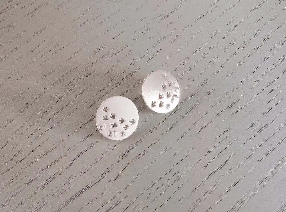 Bird Prints in the Sand Earrings