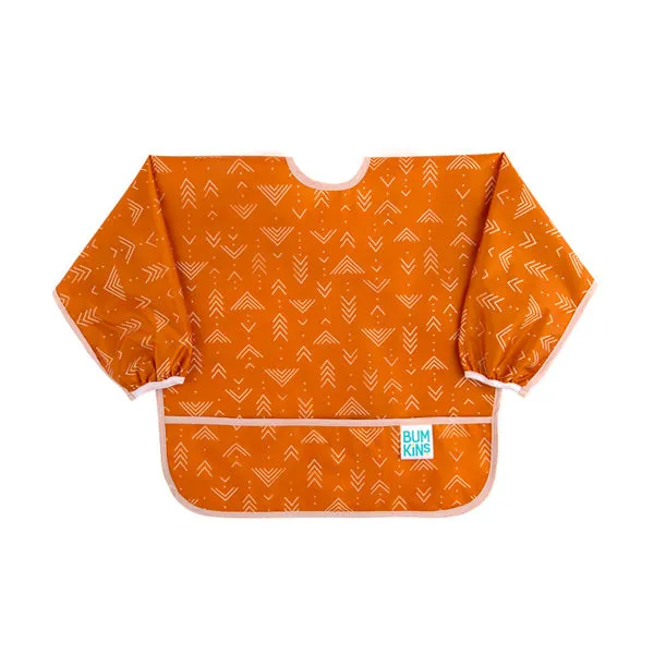 Bumkins Waterproof Sleeved Bib - Grounded