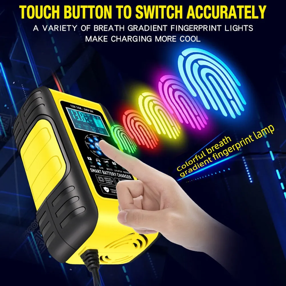 Car Battery Charger 12v 24v 10a 7-stage Fully Automatic Charging