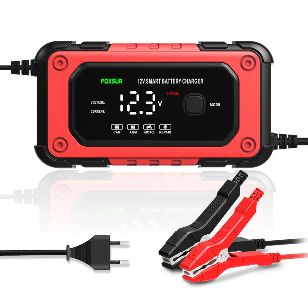 Car Battery Charger 12V 6-Amp Fully Automatic Smart Battery