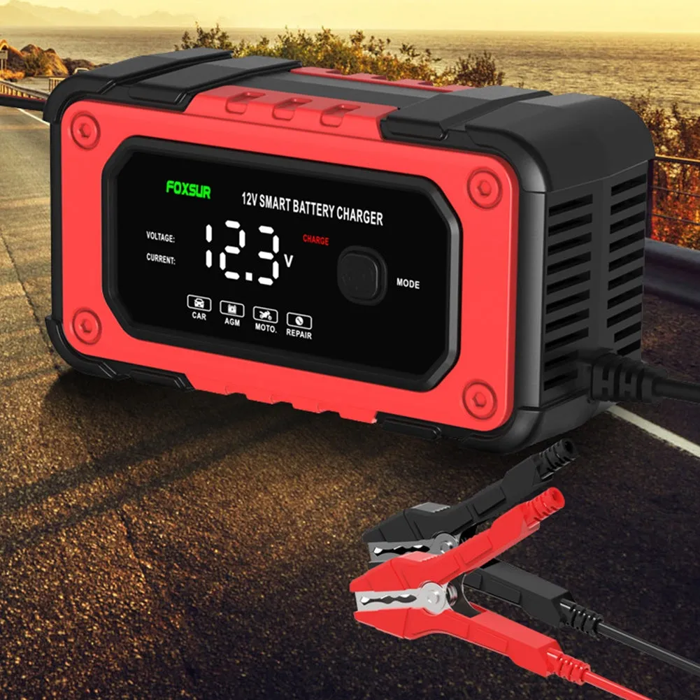 Car Battery Charger 12V 6-Amp Fully Automatic Smart Battery