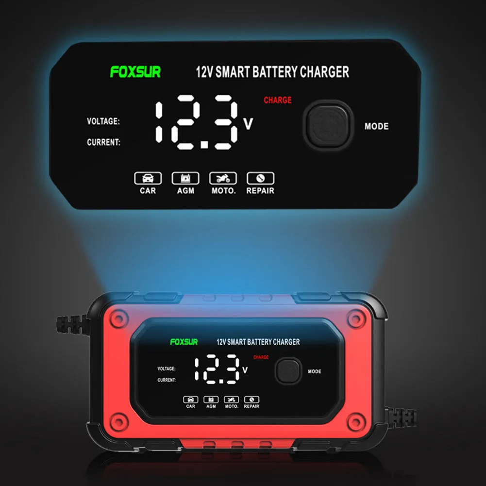 Car Battery Charger 12V 6-Amp Fully Automatic Smart Battery