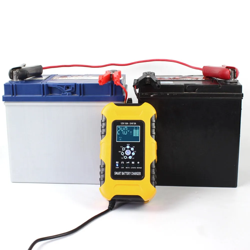 Car Battery Smart Charger 12V 10A 24V 5A 7-stage Automatic