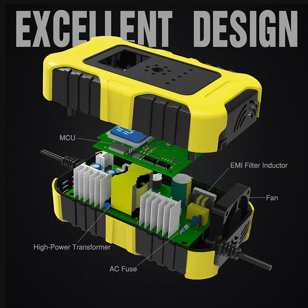 Car Battery Smart Charger 12V 10A 24V 5A 7-stage Automatic
