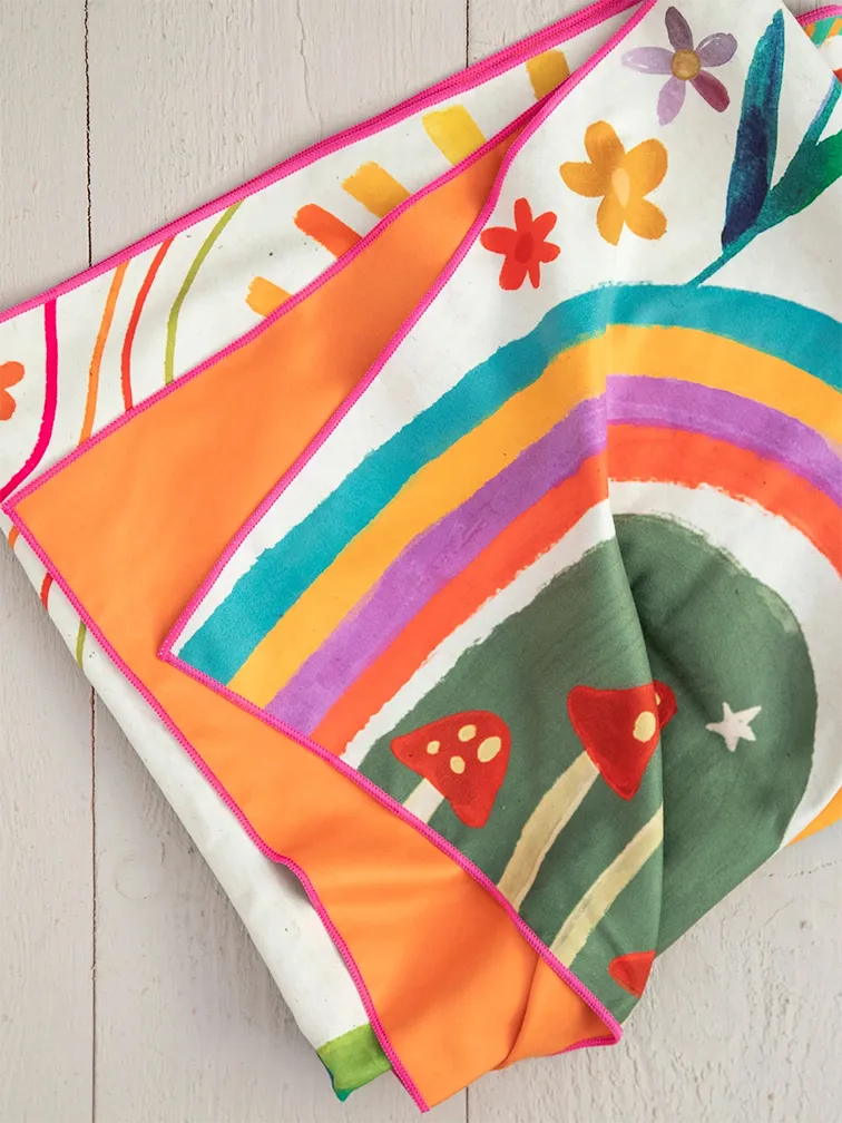 HERE COMES THE SUN MICROFIBER BEACH TOWEL