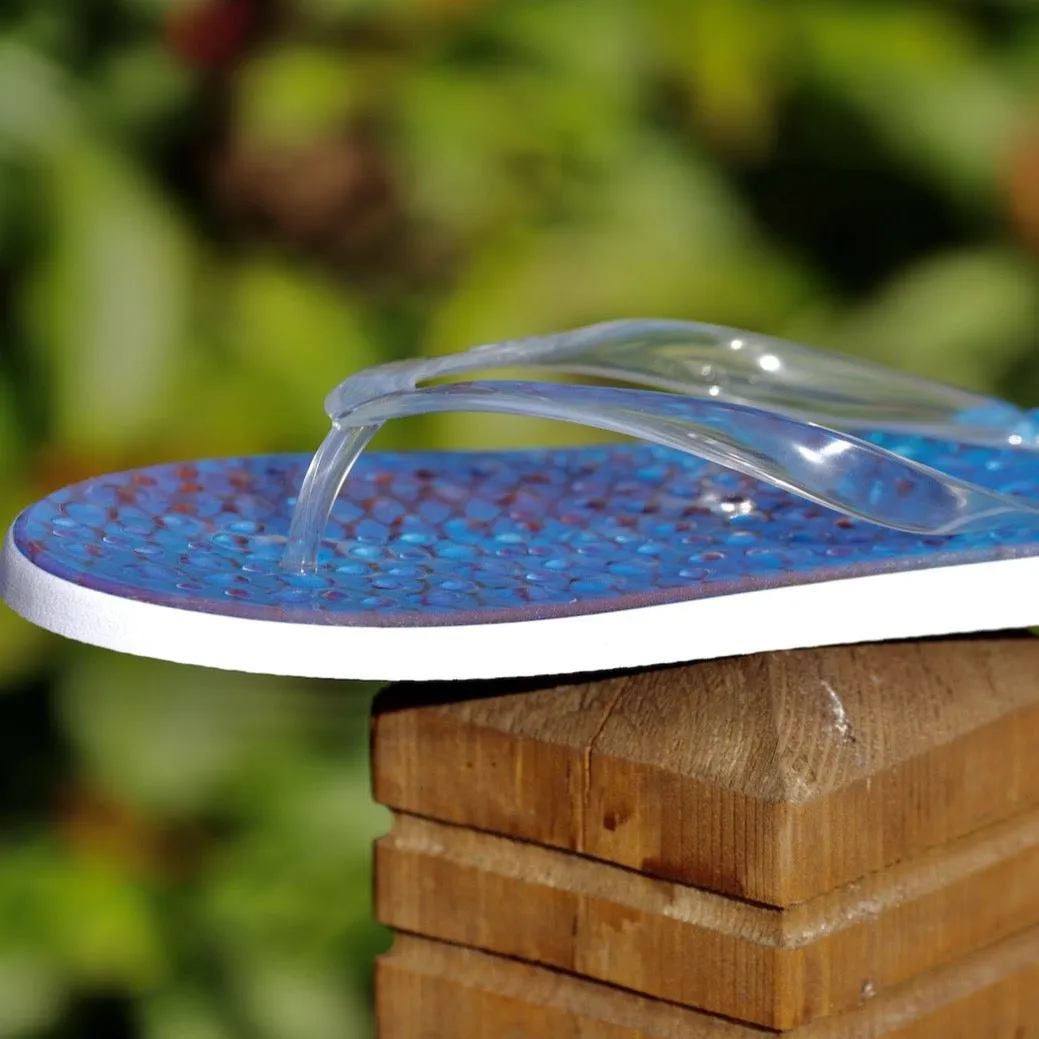 Kingfish Flip Flops with Clear Straps
