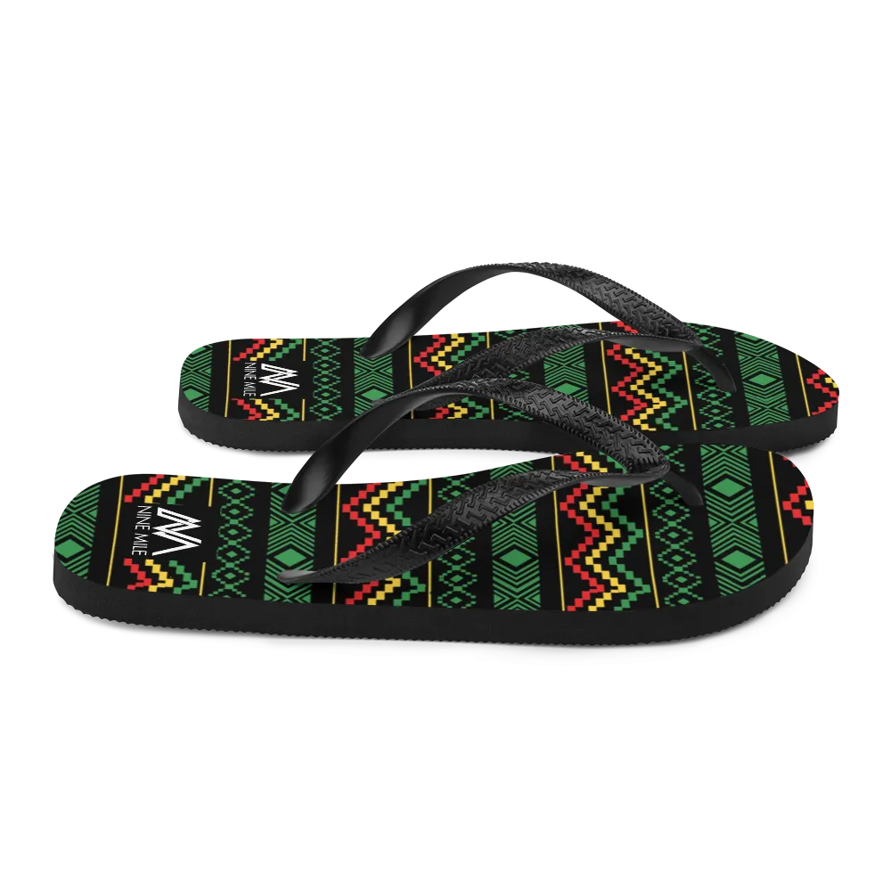 Nine Mile Reggae Playtime Flip-Flops