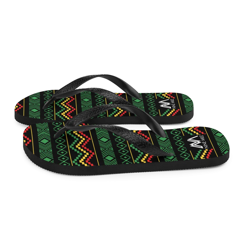 Nine Mile Reggae Playtime Flip-Flops