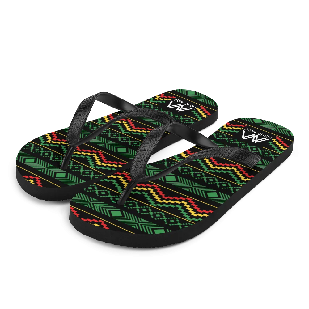 Nine Mile Reggae Playtime Flip-Flops