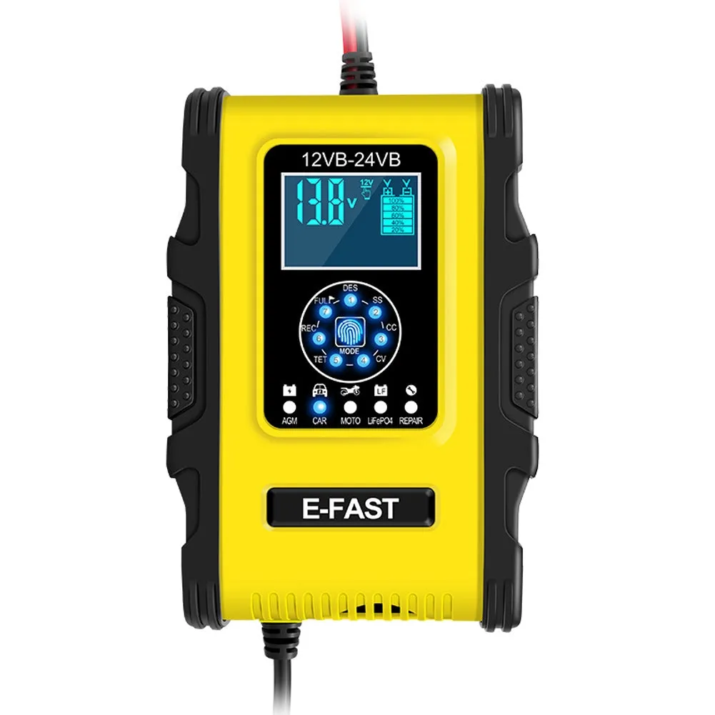 Quick Car Battery Charger 12v/24v Intelligent 7-stage Automatic