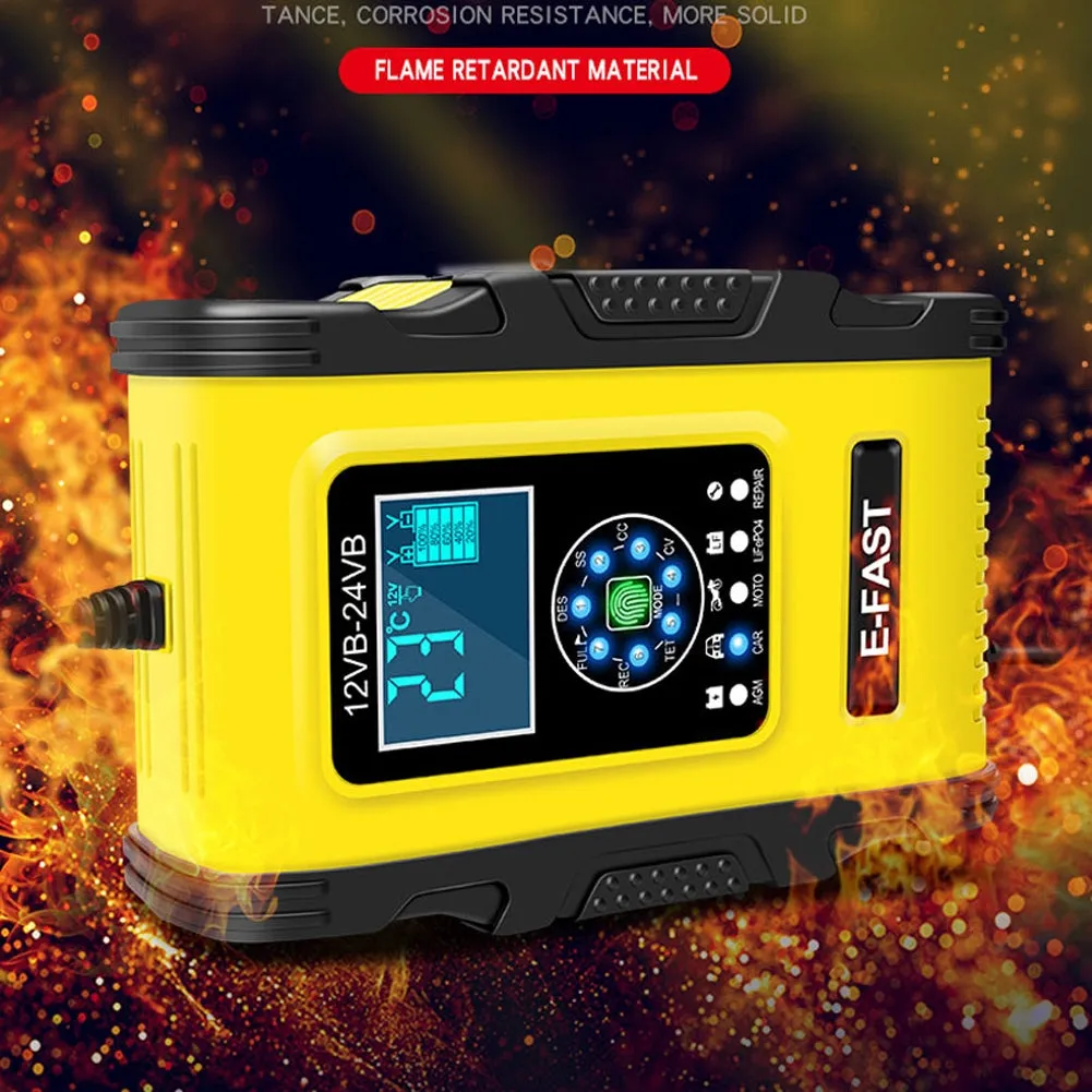 Quick Car Battery Charger 12v/24v Intelligent 7-stage Automatic