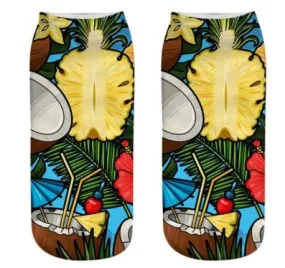 SF1030 Pina Colada Drink Socks