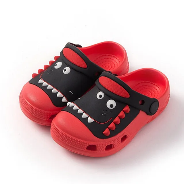 Suihyung Kids Summer Beach Shoes Boy Girls Sandals Cute Dinosaur Cave Garden Shoes Children Non-slip Slippers Baby Toddler Shoes