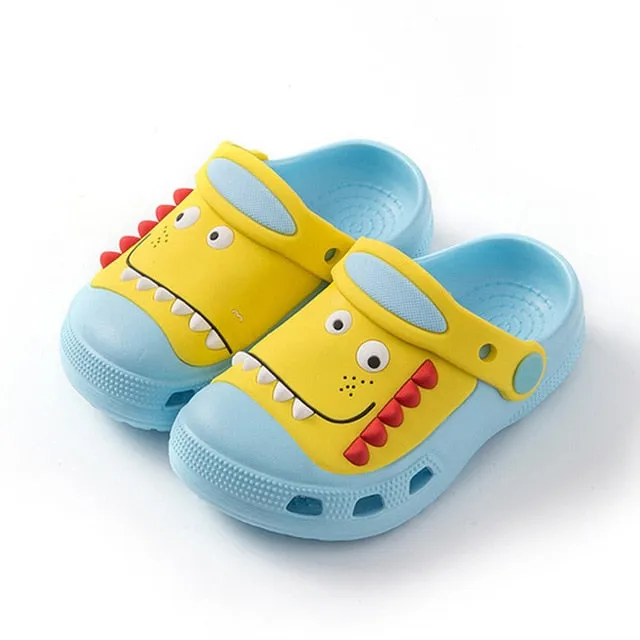 Suihyung Kids Summer Beach Shoes Boy Girls Sandals Cute Dinosaur Cave Garden Shoes Children Non-slip Slippers Baby Toddler Shoes
