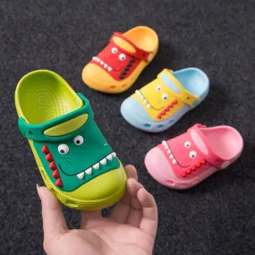 Suihyung Kids Summer Beach Shoes Boy Girls Sandals Cute Dinosaur Cave Garden Shoes Children Non-slip Slippers Baby Toddler Shoes