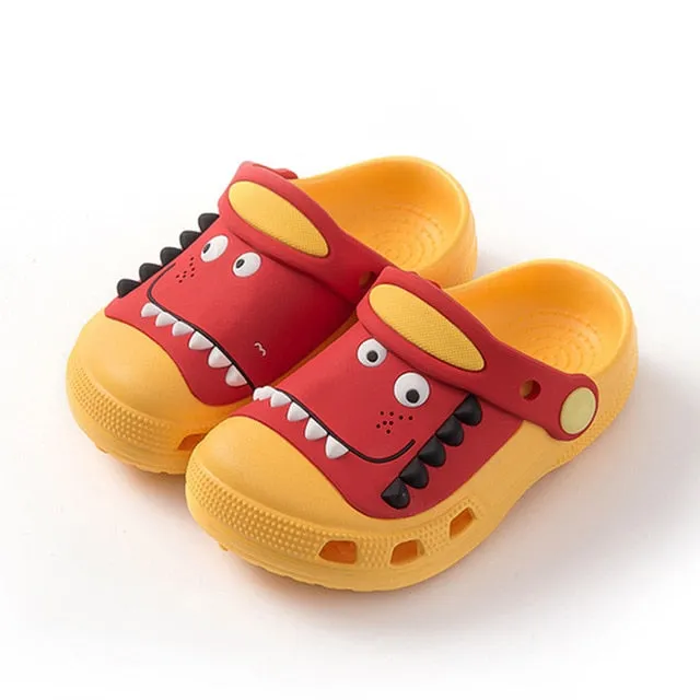 Suihyung Kids Summer Beach Shoes Boy Girls Sandals Cute Dinosaur Cave Garden Shoes Children Non-slip Slippers Baby Toddler Shoes