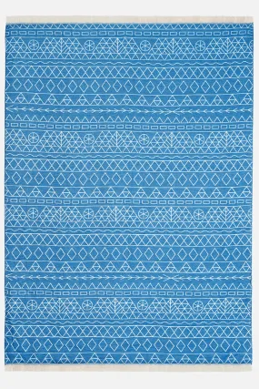Tinos Bright Blue | Double Feather Beach Towel