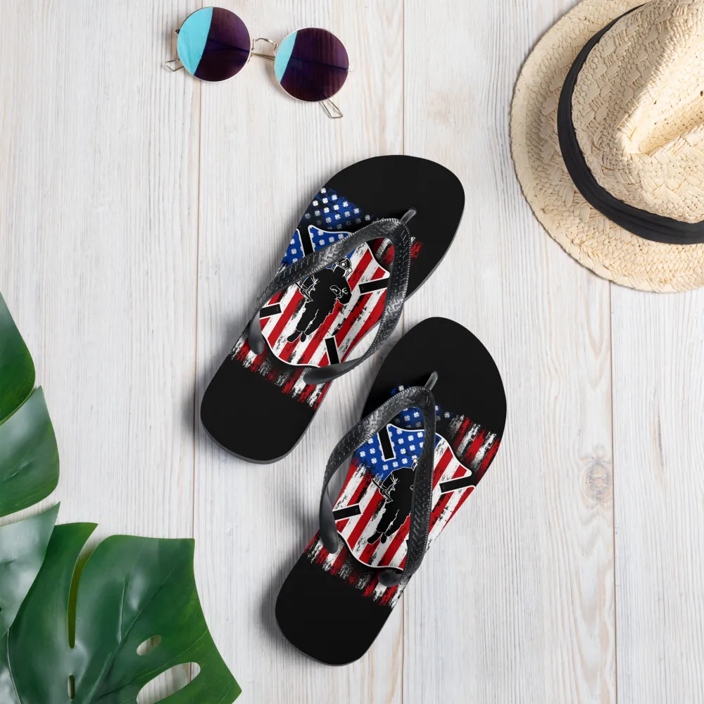 USA Firefighter Flip-Flops
