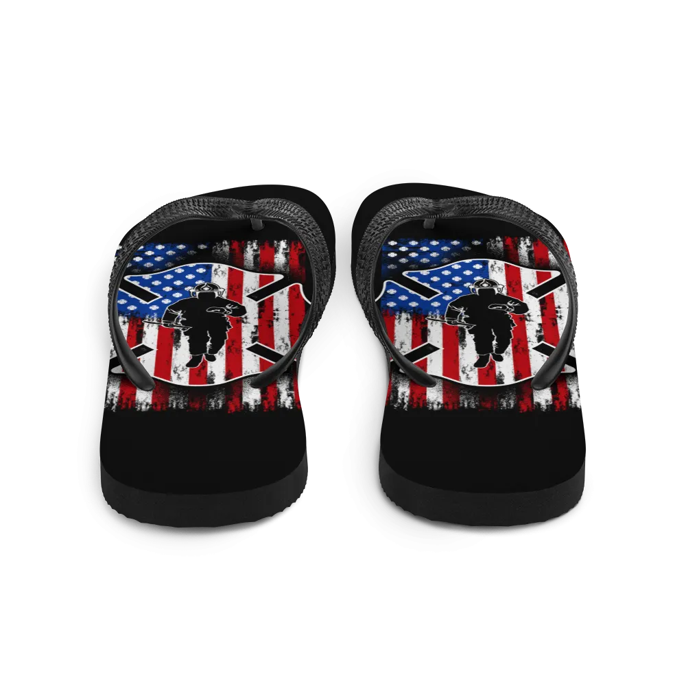 USA Firefighter Flip-Flops