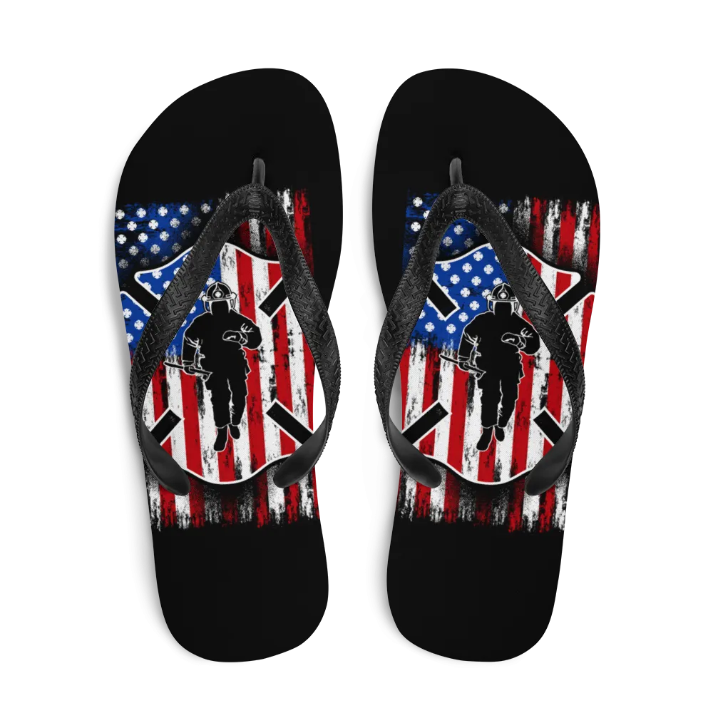 USA Firefighter Flip-Flops