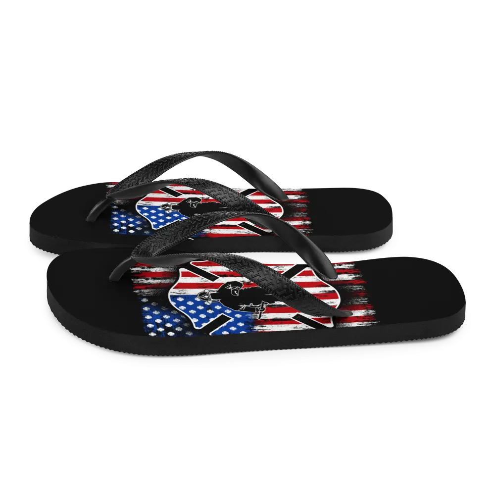 USA Firefighter Flip-Flops