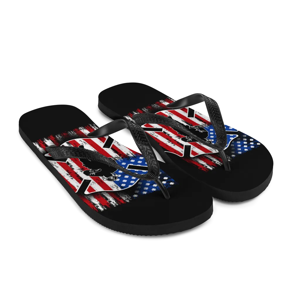 USA Firefighter Flip-Flops
